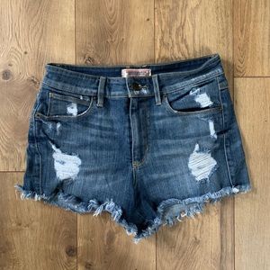 Guess vintage distressed jean shorts